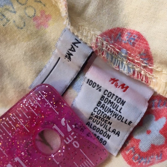 Chiboogi girls H&M size 5T 100% cotton Summer Sundress - butterflies & Flowers - Picture 7 of 10